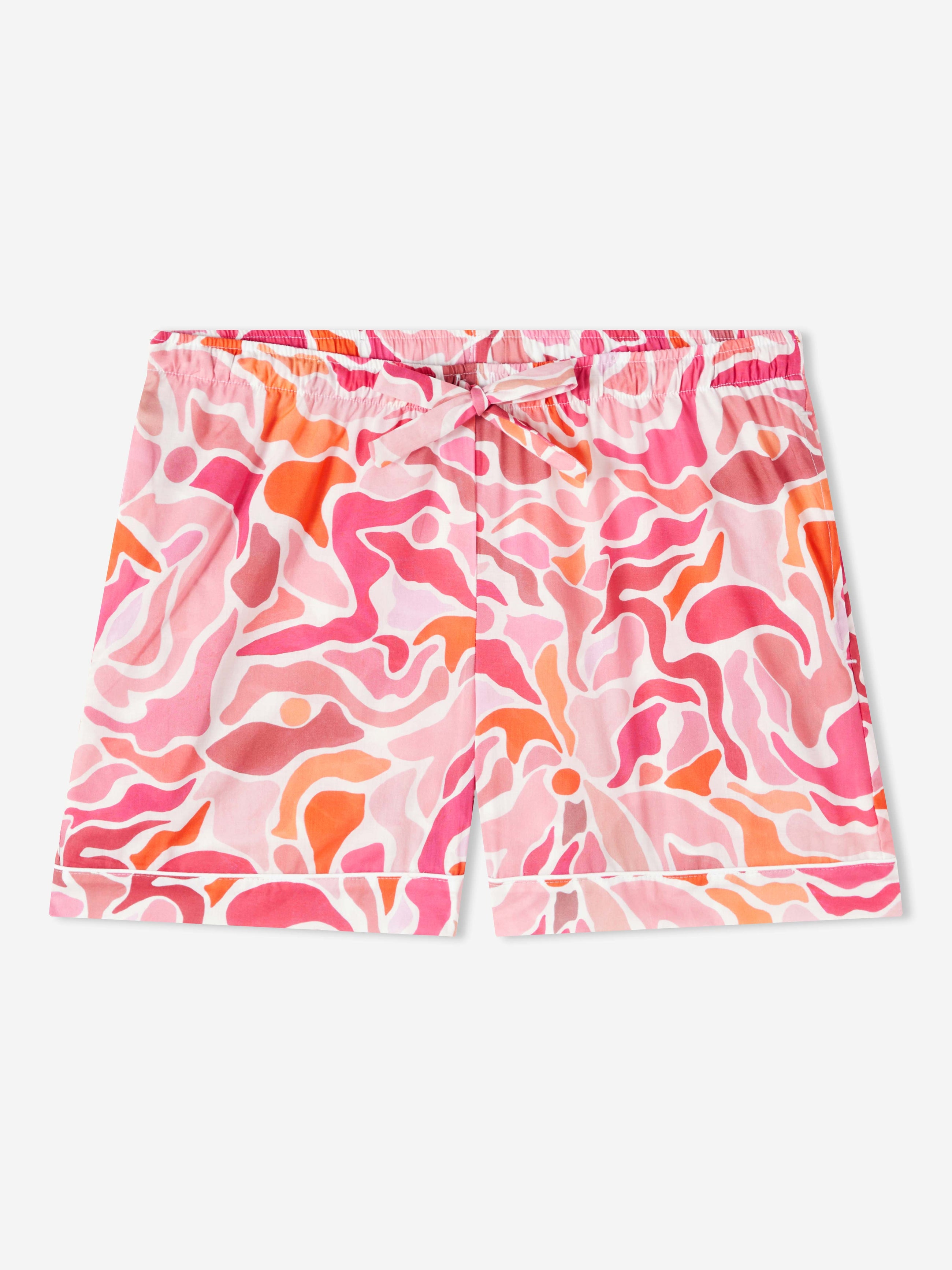 Women's Lounge Shorts Ledbury 61 Cotton Batiste Pink
