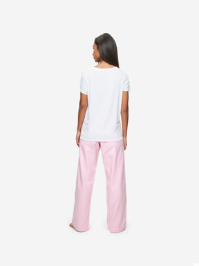Women's Lounge Trousers Kelburn 32 Brushed Cotton Pink