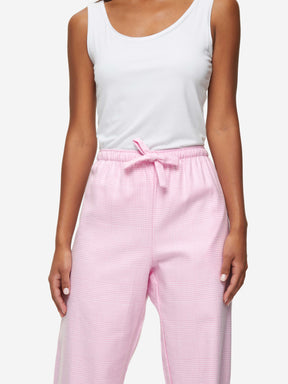 Women's Lounge Trousers Kelburn 32 Brushed Cotton Pink