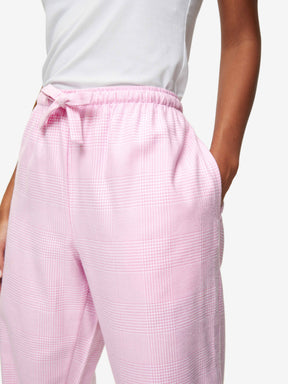 Women's Lounge Trousers Kelburn 32 Brushed Cotton Pink