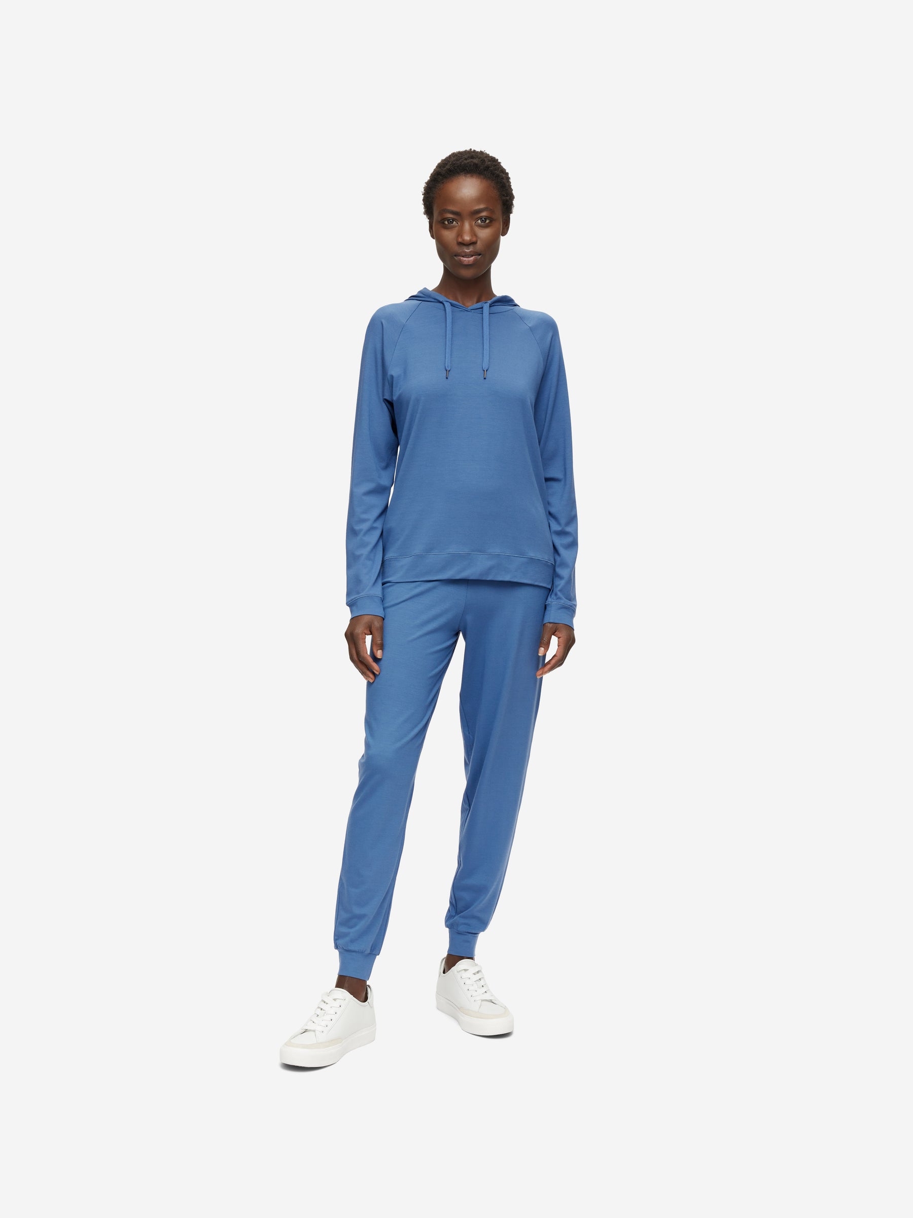 Women's Pullover Hoodie Basel Micro Modal Stretch Storm Blue
