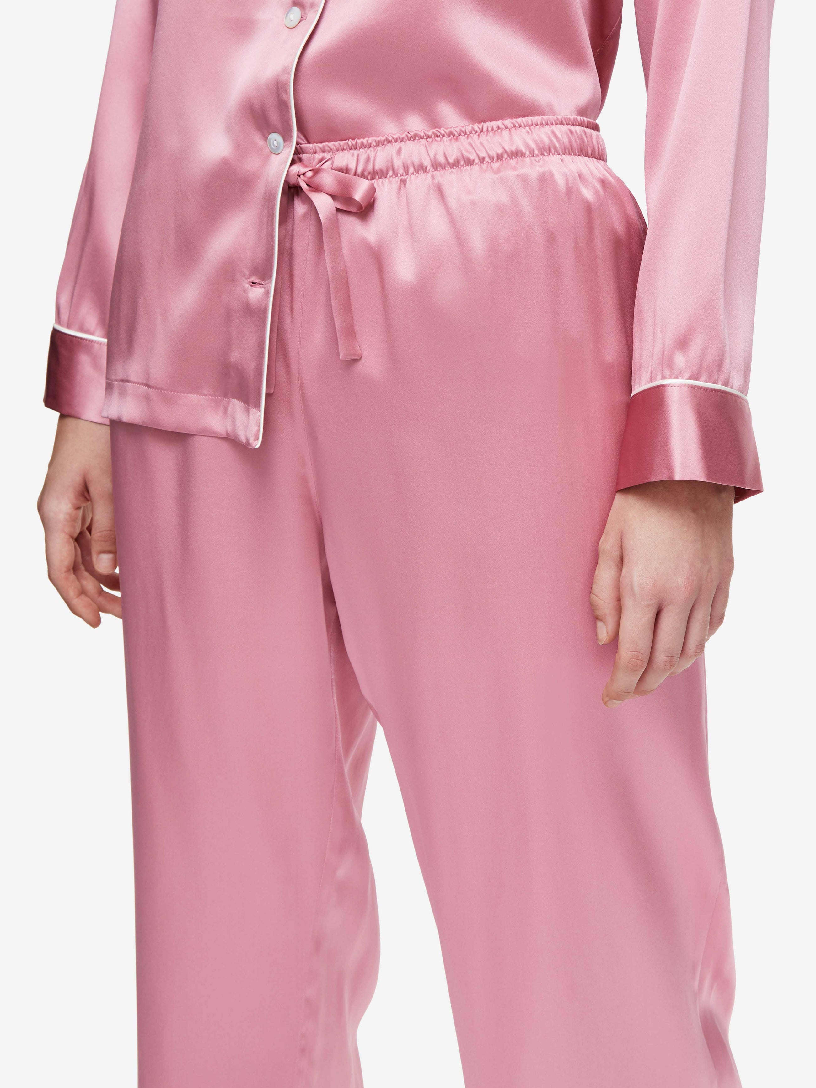 Women's Pyjamas Bailey Silk Satin Rose Pink