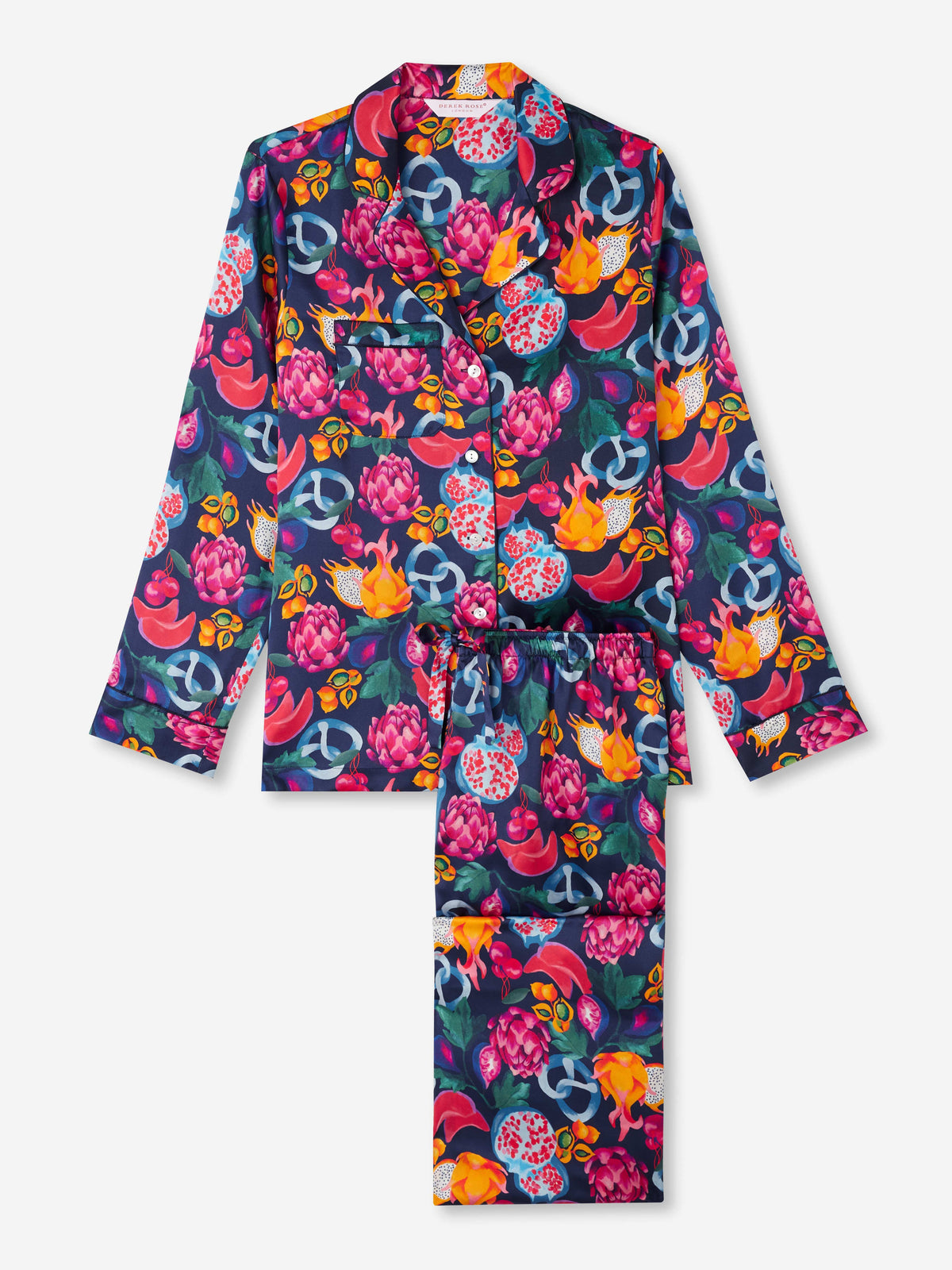 Women's Pyjamas Brindisi 78 Silk Satin Navy