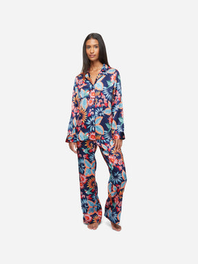 Women's Pyjamas Brindisi 87 Silk Satin Navy