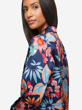 Women's Pyjamas Brindisi 87 Silk Satin Navy