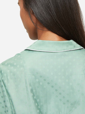 Women's Pyjamas Kate Cotton Jacquard Green