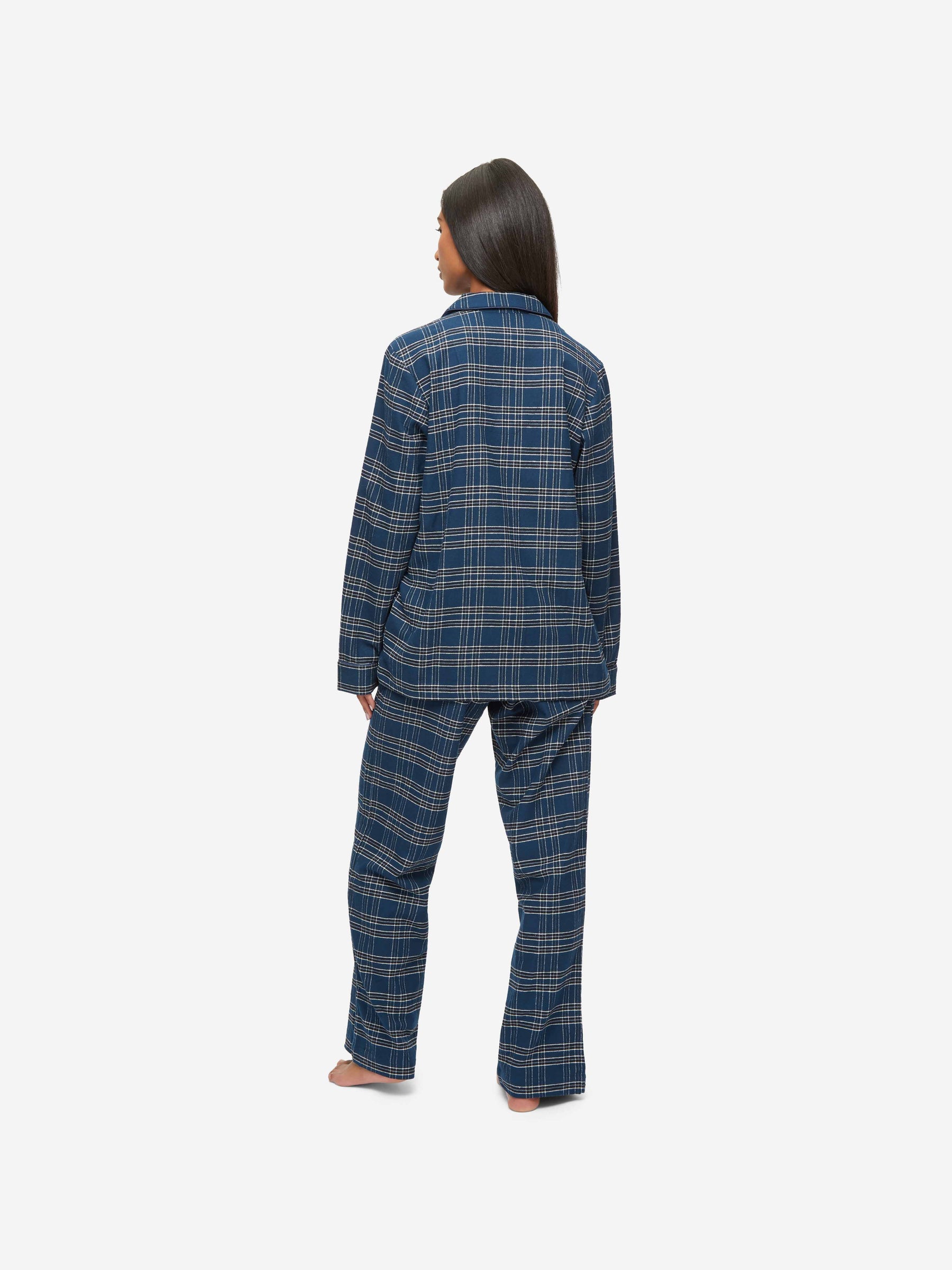Women's Pyjamas Kelburn 30 Brushed Cotton Navy