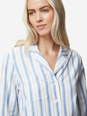 Women's Pyjamas Kelburn 31 Brushed Cotton Blue