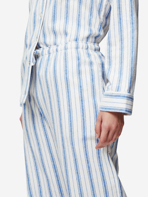 Women's Pyjamas Kelburn 31 Brushed Cotton Blue