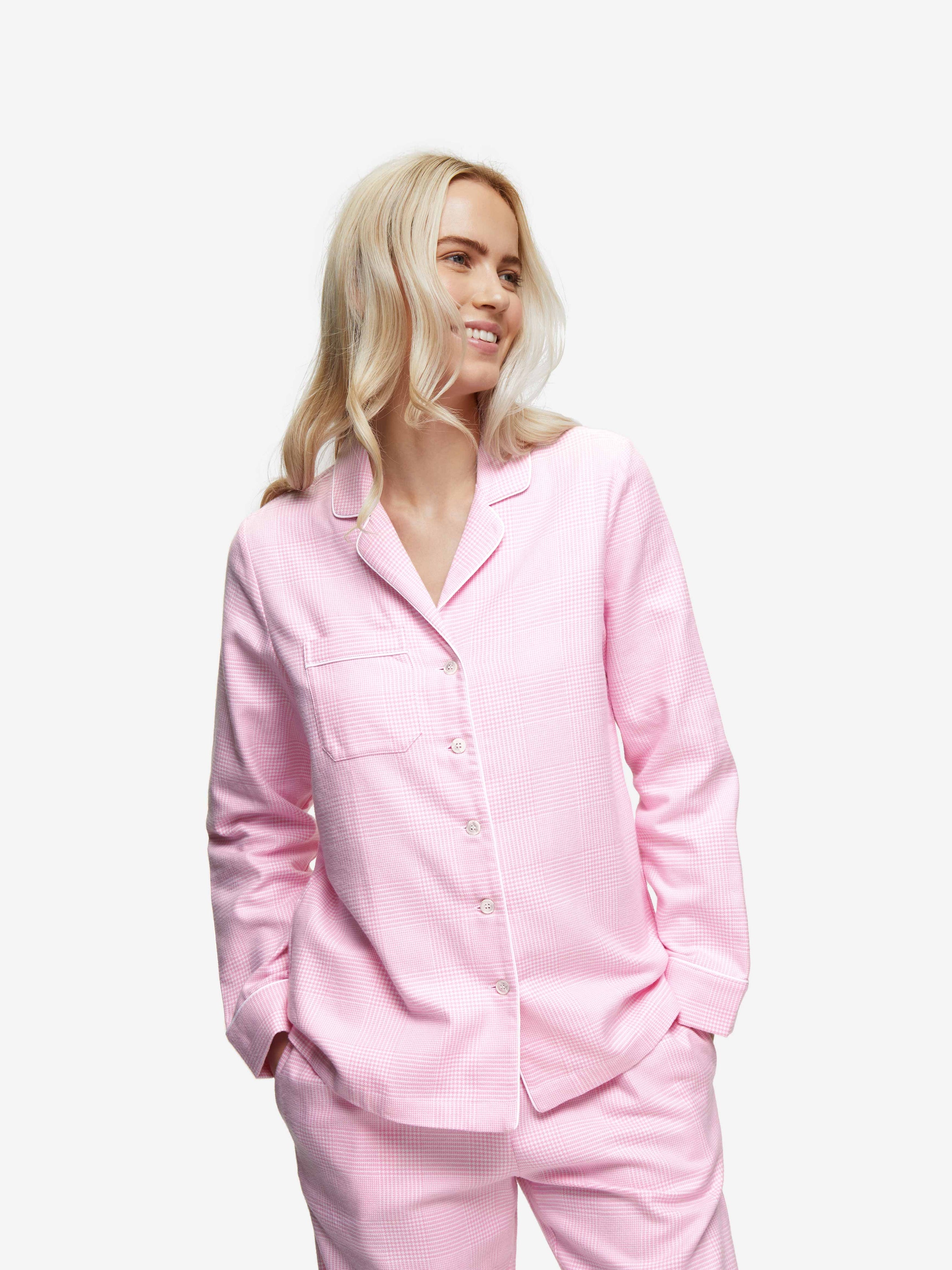 Women's Pyjamas Kelburn 32 Brushed Cotton Pink