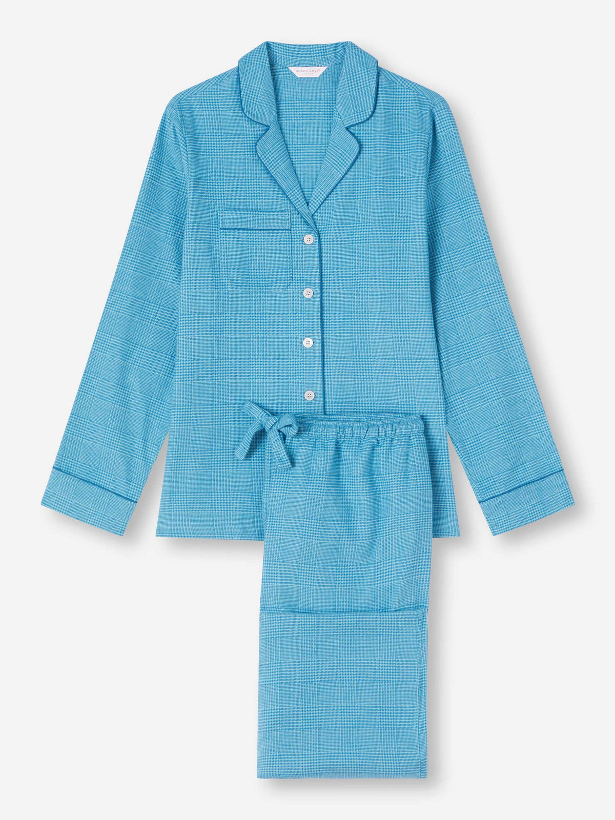 Women's Pyjamas Kelburn 34 Brushed Cotton Blue