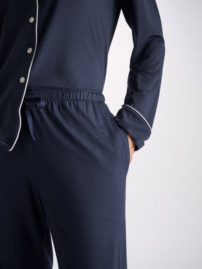 Women's Pyjamas Lara Micro Modal Stretch Navy