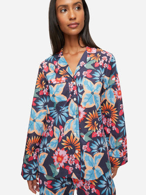 Women's Pyjamas Ledbury 60  Cotton Batiste Navy