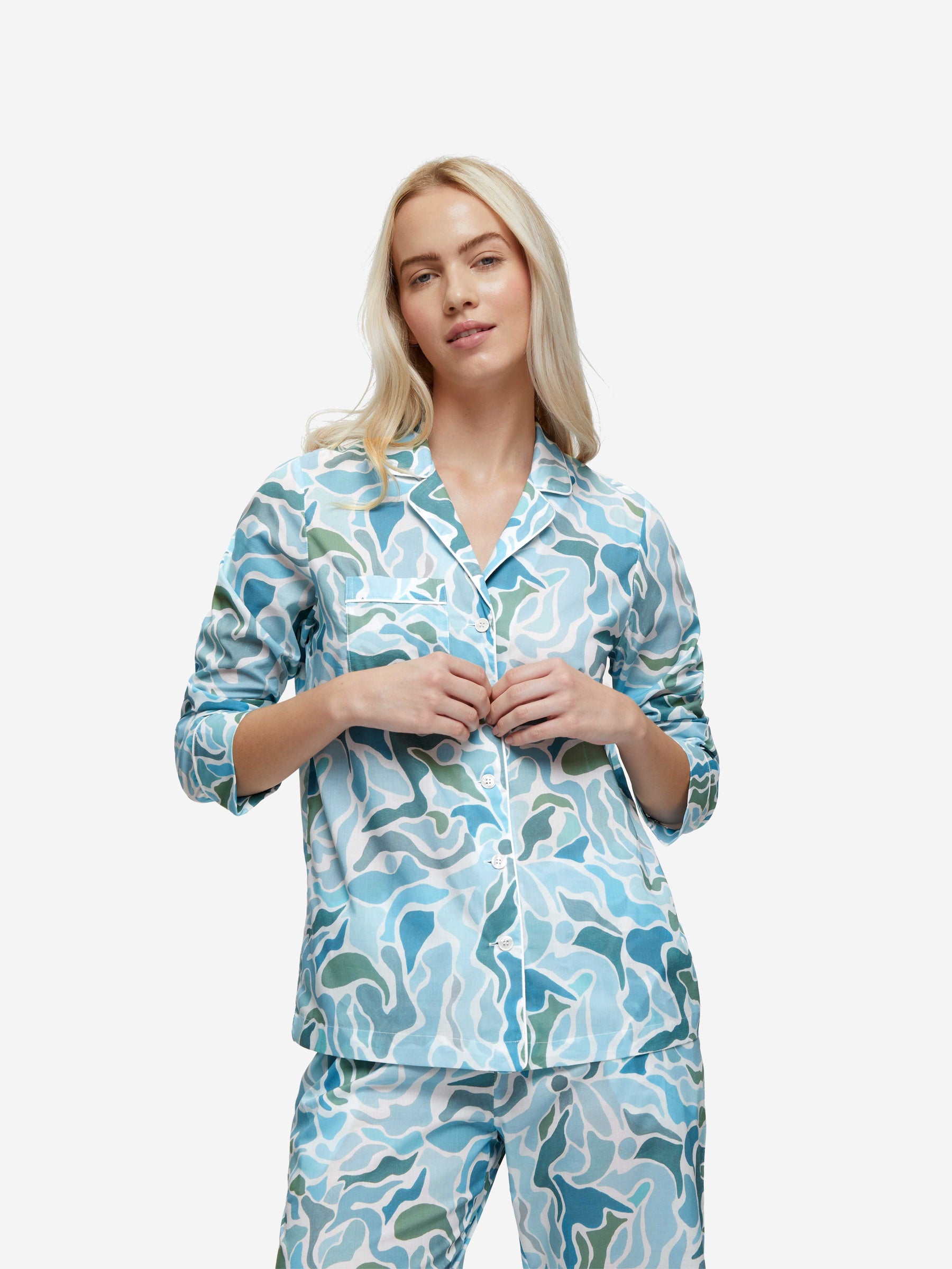 Women's Pyjamas Ledbury 61 Cotton Batiste Green