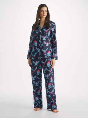 Women's Pyjamas Ledbury 63 Cotton Batiste Navy