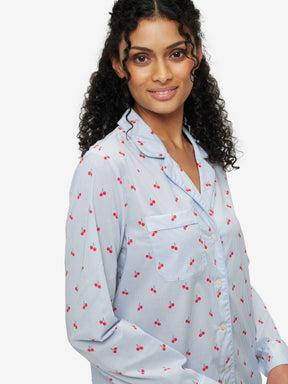 Women's Pyjamas Nelson 84 Cotton Batiste Blue
