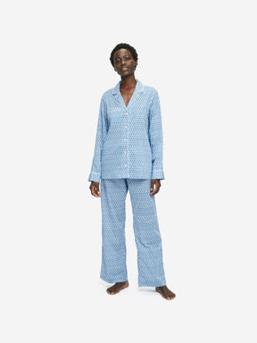 Women's Pyjamas Nelson 87 Cotton Batiste Blue