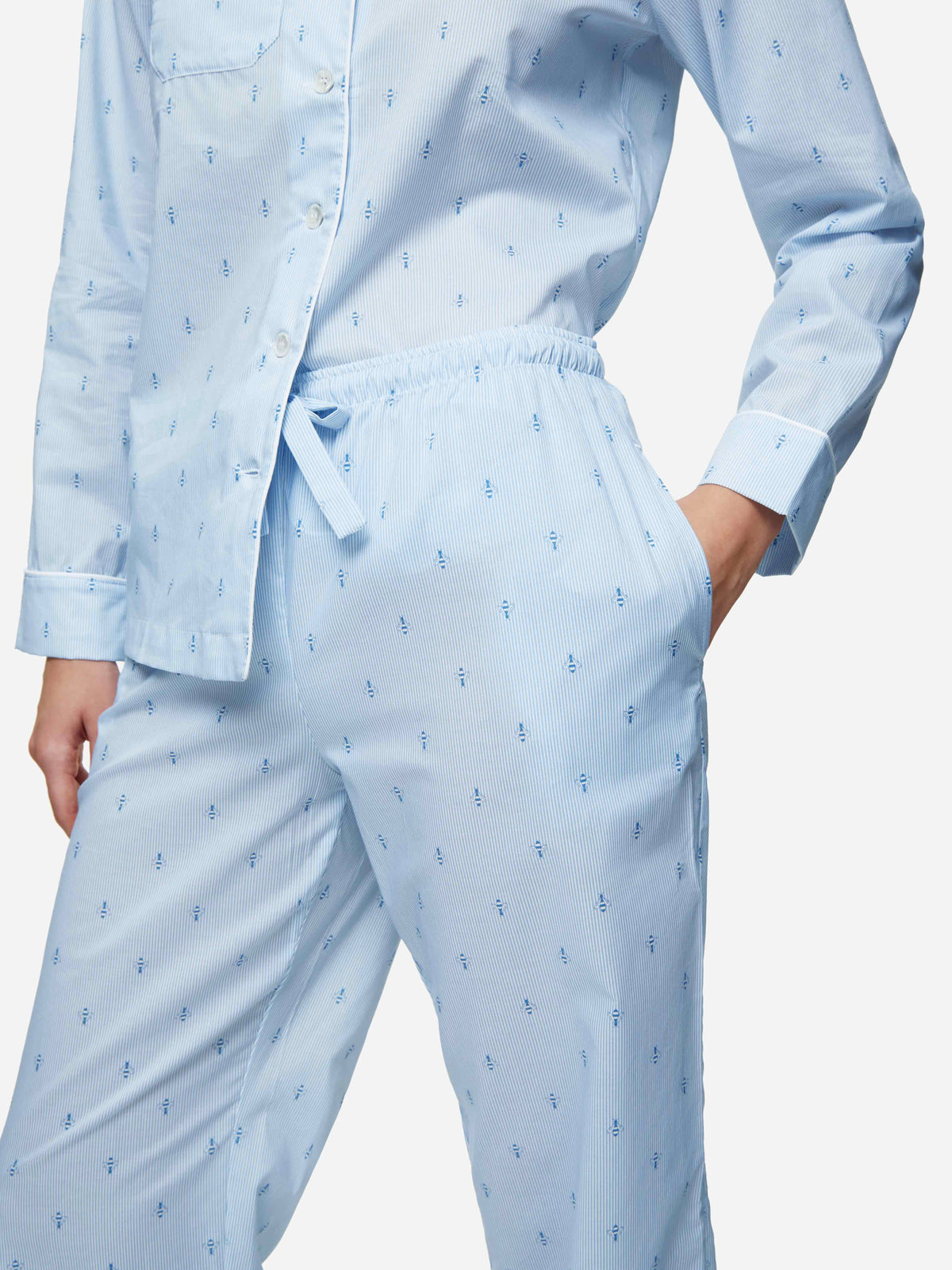 Women's Pyjamas Nelson 94 Cotton Batiste Blue