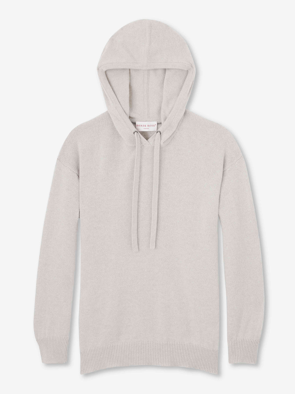 Women's Relaxed Pullover Hoodie Daphne Cashmere Silver
