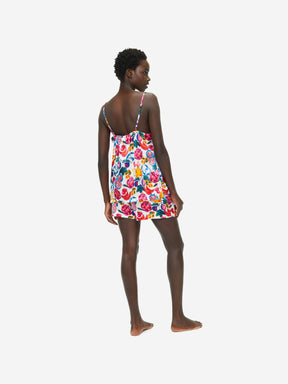 Women's Short Cami Pyjamas Brindisi 78 Silk Satin White