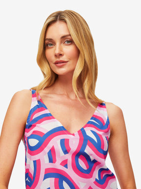 Women's Short Cami Pyjamas Ledbury 51 Cotton Batiste Multi