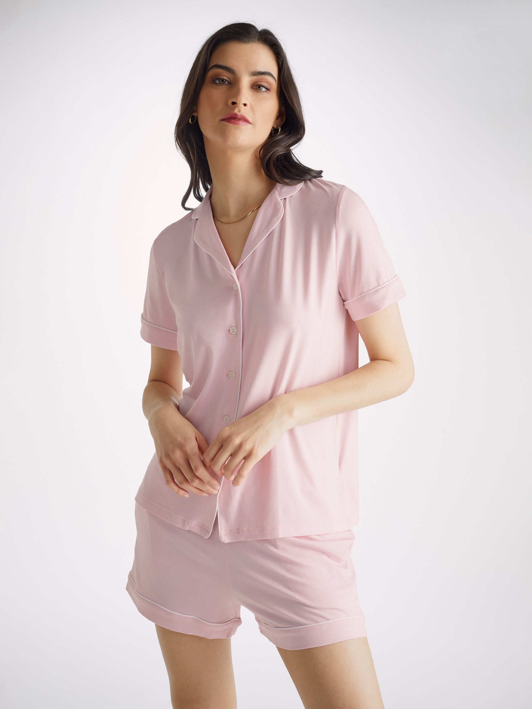 Women's Short Pyjamas Lara Micro Modal Stretch Ballet Pink