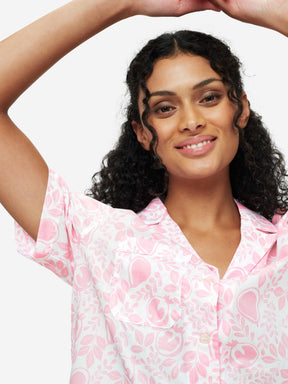 Women's Short Pyjamas Nelson 89 Cotton Batiste Pink