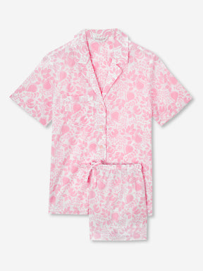 Women's Short Pyjamas Nelson 89 Cotton Batiste Pink