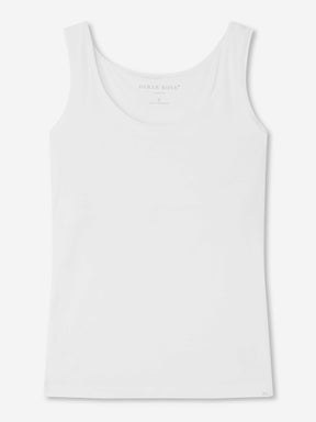 Women's Support Vest Lara Micro Modal Stretch White