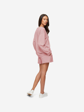 Women's Sweat Shorts Quinn Cotton Modal Rose Pink