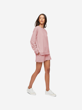 Women's Sweat Shorts Quinn Cotton Modal Rose Pink