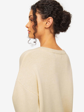 Women's Relaxed Sweater Daphne Cashmere Beige