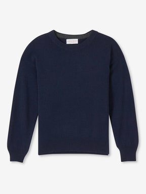 Women's Relaxed Sweater Daphne Cashmere Navy