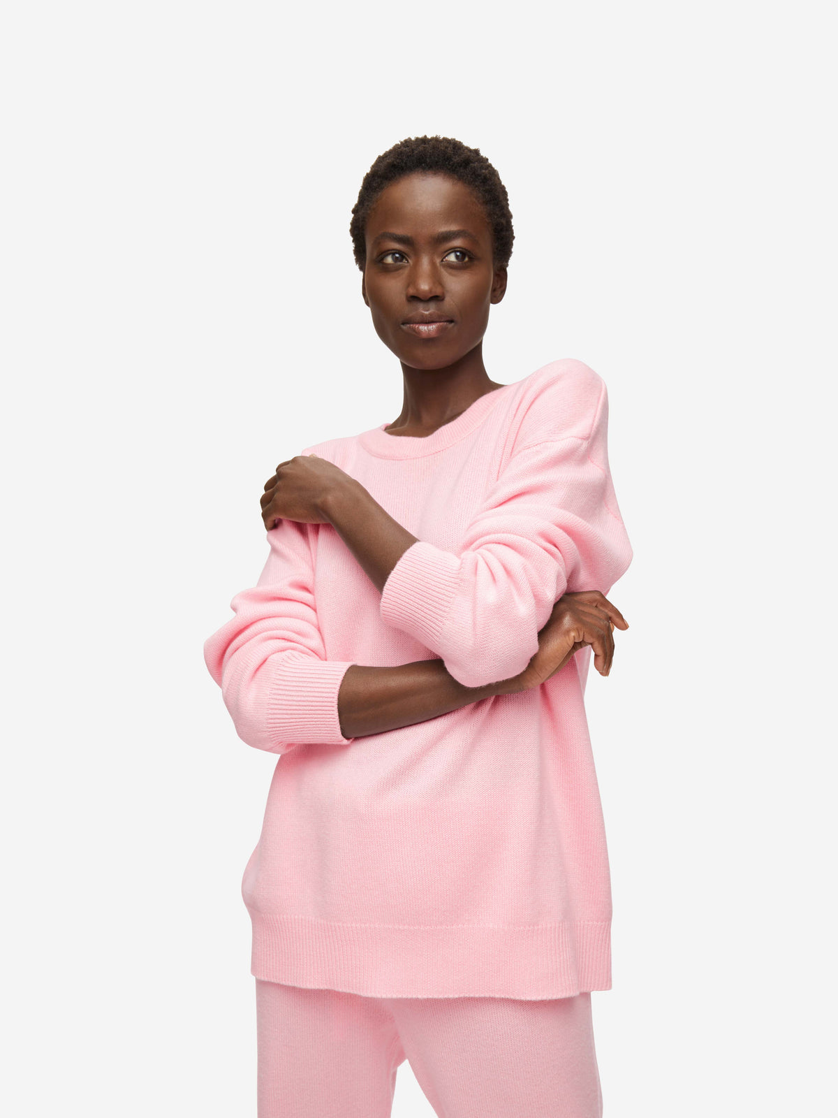 Women's Relaxed Sweater Daphne Cashmere Pink