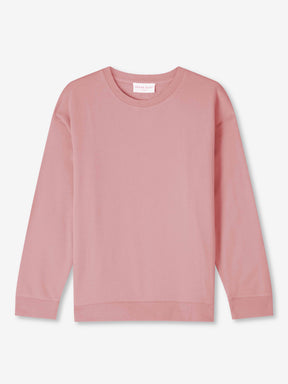 Women's Sweatshirt Quinn Cotton Modal Rose Pink