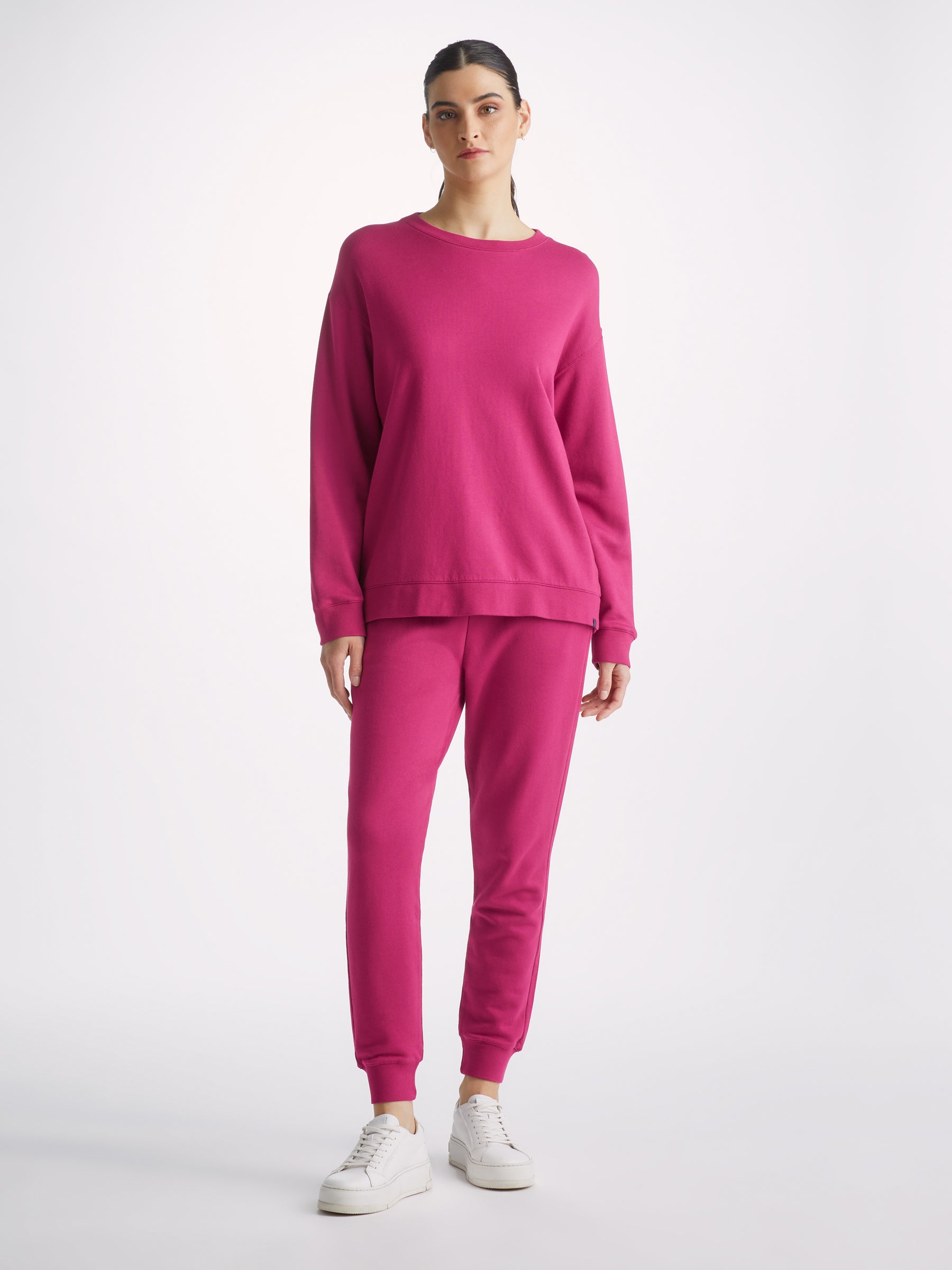 Women's Sweatshirt Quinn Cotton Modal Stretch Berry