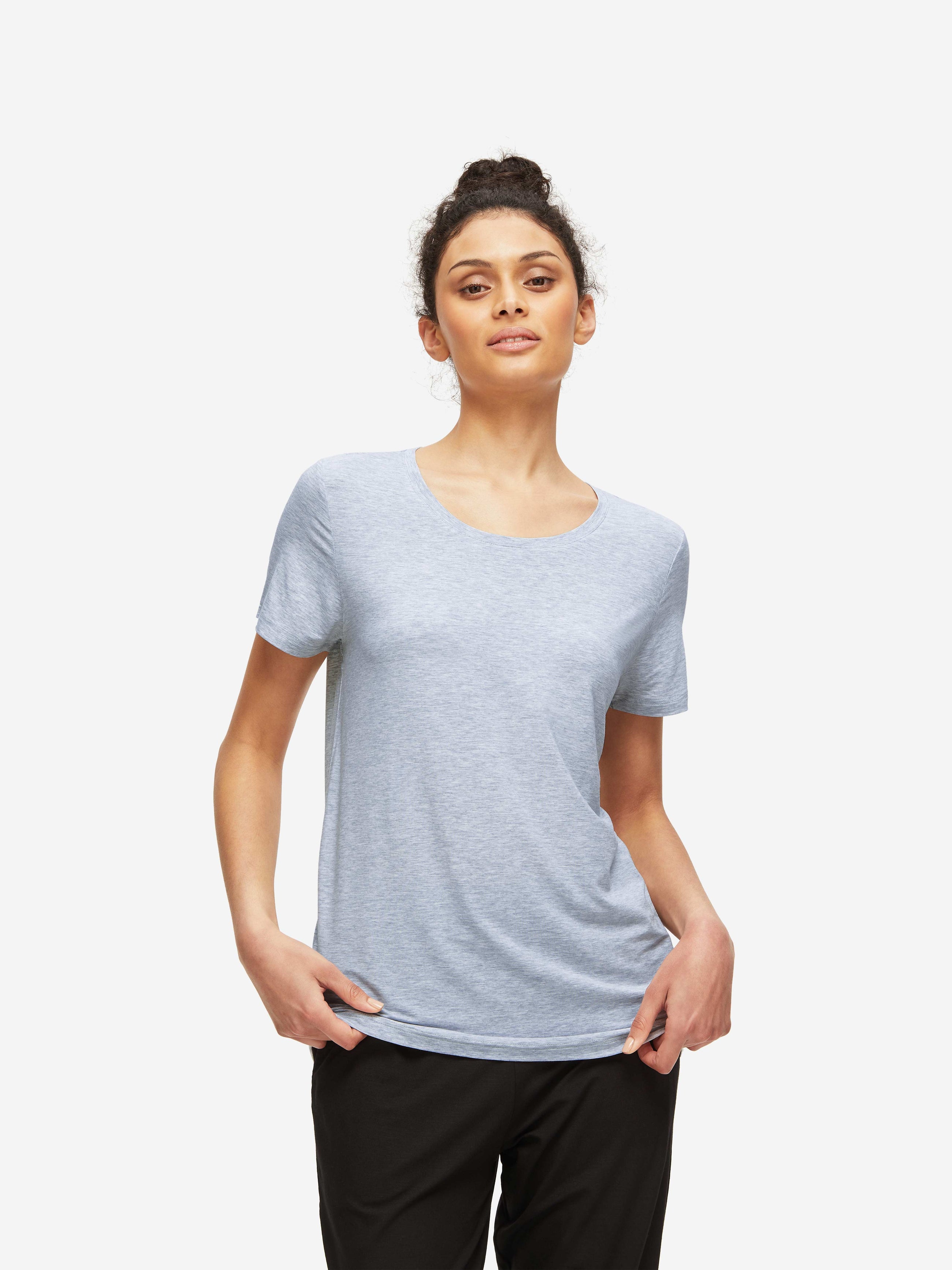 Women's T-Shirt Ethan Micro Modal Stretch Blue