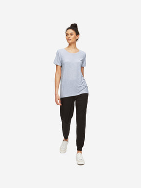 Women's T-Shirt Ethan Micro Modal Stretch Blue