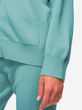 Women's Hoodie Daphne Cashmere Sea Foam Green