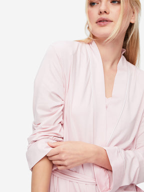Women's Dressing Gown Lara Micro Modal Stretch Pink