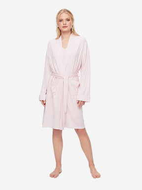 Women's Dressing Gown Lara Micro Modal Stretch Pink